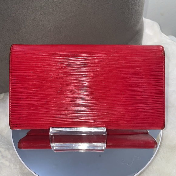 Louis Vuitton Red Epi Long Wallet Pouch - Picture 3 of 16